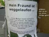 Mein Freund ist Weggelaufen