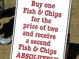 Zweimal Fish and Chips zum preis von zwei
