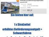 Verkauf eines Strafzettels Verkauf eines Strafzettels