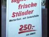 T&auml;glich frische St&auml;nder