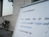 Keine Fahrr&auml;der abstellen