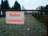 Baden verboten