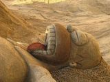Homer Simpson aus Sand