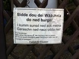 Parkverbot auf Fr&auml;nkisch