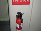 Handgranate als Feuerl&ouml;scher