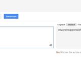 Google-&Uuml;bersetzter macht es kompliziert