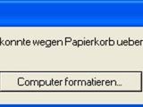 Papierkorb explodiert