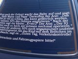 Autoaufkleber-Witz