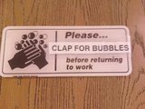 clap for bubbles