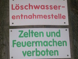 Feuermachen verboten