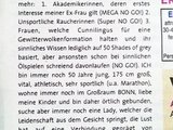 Interessen: Mode und Lifestyle, Unterhaltung, Musik, Sport
