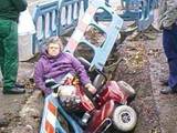 Rollstuhl-Unfall