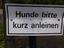 Hunde kurz anleinen