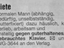 Fairer Tausch