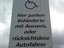 Parkhinweis