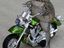 Frosch aufm Motorrad