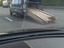 Gef&auml;hrlicher Holztransport
