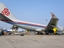Umgekipptes Flugzeug