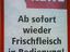 Frischfleisch in Bedienung