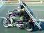 Treppentransport auf Motorrad