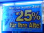 Prozente  f&uuml;r die Alte