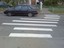 Sehr gleichm&auml;&szlig;iger Zebrastreifen