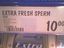 Extra frisches Sperma