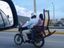 Motorrad mit Schaukelstuhl