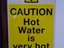 Hei&szlig;es Wasser ist sehr hei&szlig;!