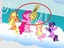Menschliche Hand bei Ponys