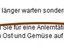 Ossis und Gem&uuml;se