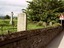 Warnung am Friedhof