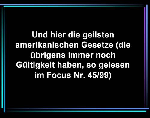 Amerikanische Gesetze Amerikanische Gesetze