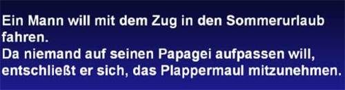 Reise mit Papagei Reise mit Papagei
