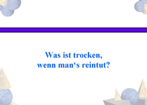 Kleines R&auml;tsel