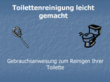 Toilettenreinigung