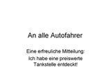 G&uuml;nstig tanken