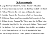 50 Bauernregeln