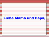Brief an die Eltern