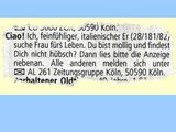 Lustiche Kleinanzeigen