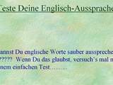 Englische Aussprache