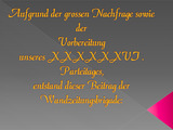 Politische Wandzeitung