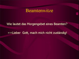 Wissenwertes &uuml;ber Beamte