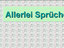 Allerlei Spr&uuml;che