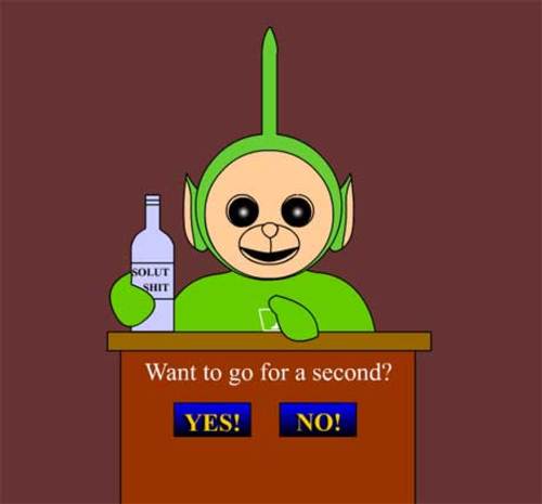 Teletubbies und Alkoholkonsum
