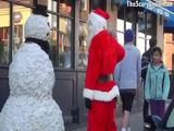 Der schreiende Schneemann