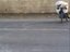 Verr&uuml;ckter Fahrradfahrer
