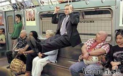 Sport in der U-Bahn