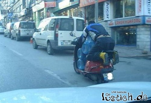 Motorrad als Transporter