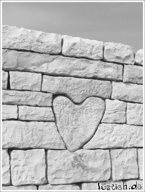 Herz in der Mauer Bild lustich.de